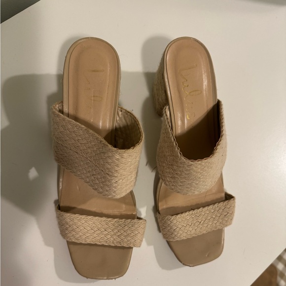 Lulu's Alexis Beige Espadrille High Heel Sandals - Picture 6 of 8